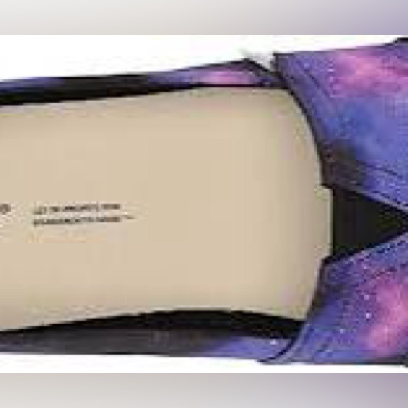 TOMS Women's Alpargata Canvas Slip -On Black Multi Galaxy Print Size 7 NWT - Picture 7 of 12